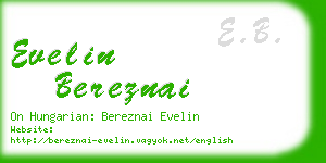 evelin bereznai business card